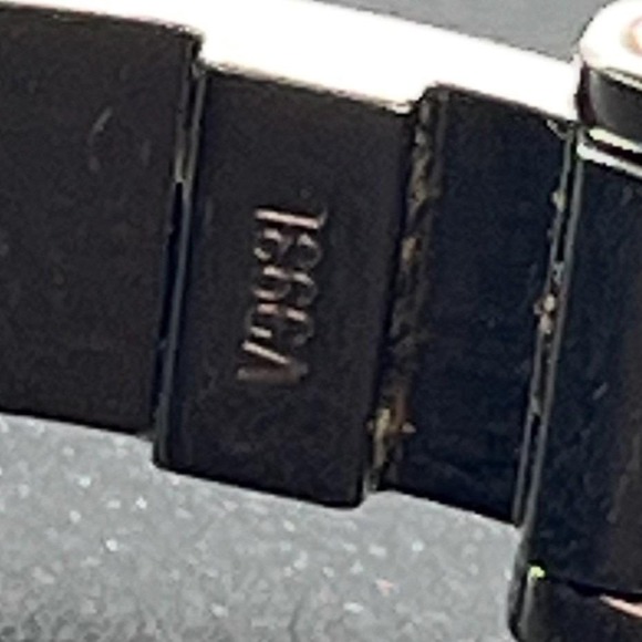 Movado Authentic Folio Museum Two-Tone‎ Watch Black & Gold Ref. 81.E4.9812